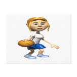 Basketball Player Post Card