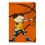 basketball, ball, yellow, blue, orange, sport,