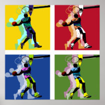Basketball player poster