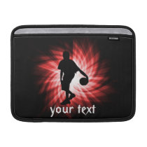 Basketball Player; Red MacBook Air Sleeve at Zazzle
