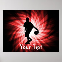 Basketball Player; Red Print