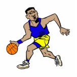 basketball player running photo cut outs