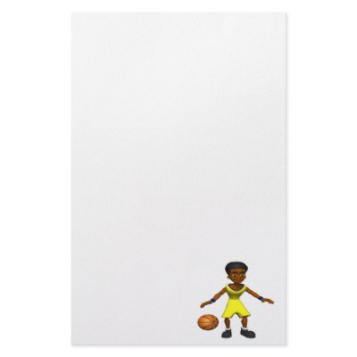 Basketball Player Stationery Design by SportsArena