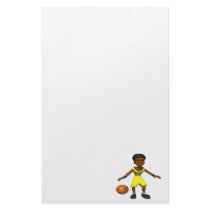 Basketball Player Stationery Design