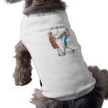 basketball players blocking design dog tee shirt