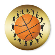 BASKETBALL PLAYERS DESIGN magnets by dgpaulart BASKETBALL PLAYERS DESIGN magnets