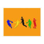 Basketball players hoops   basketball postcards