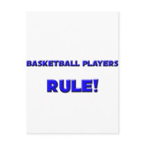 Basketball Players Rule! postcards