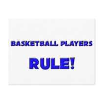 Basketball Players Rule! postcards