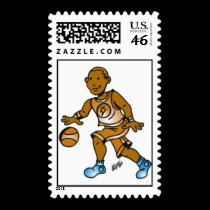 basketball postage by Chocolate_honeybee basketball postage