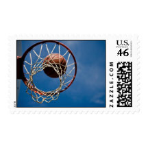 Basketball Postage Stamp