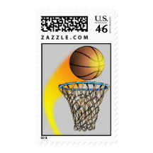 Basketball Postage Stamps