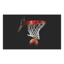 Basketball Rectangle Sticker