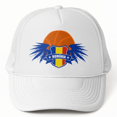 Basketball Romania Trucker Hat by pixelkaiser_SPORTS