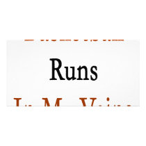 Basketball Runs In My Veins photo cards