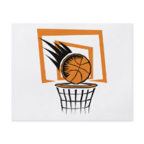 basketball score graphic flyer design