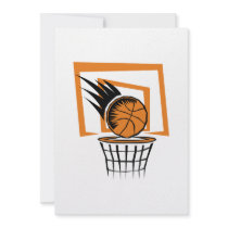 basketball score graphic invitation