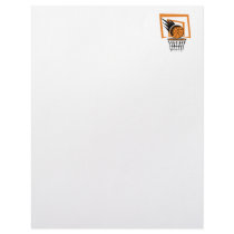 basketball score graphic letterhead design