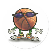 Basketball Shades Stickers