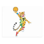 Basketball Shirts - Tiger Slam Dunk Basketball Post Cards