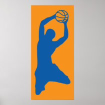 basketball silhouette posters