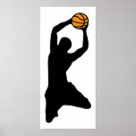 basketball silhouette print