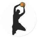 basketball silhouette stickers by asyrum basketball silhouette stickers