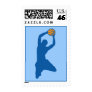 basketball : silhouettes : stamp