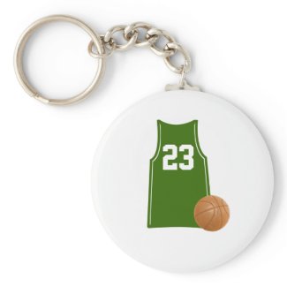 Basketball Singlet Shirt With Basketball Keychain