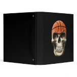 Basketball Skull 3 Ring Binder