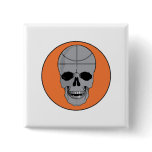 basketball skull design pins