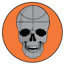 basketball skull head graphic photo cutout