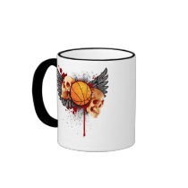 Basketball Skulls with Wings Mug mugs