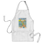 Basketball Slam Dunk by Tiger, Guarded by a Fox Aprons