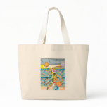 Basketball Slam Dunk by Tiger, Guarded by a Fox Tote Bag
