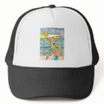 Basketball Slam Dunk by Tiger, Guarded by a Fox Mesh Hat