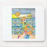 Basketball Slam Dunk by Tiger, Guarded by a Fox Mouse Pad