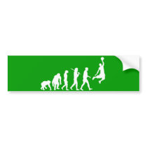 Basketball slam dunk evolution of basketball gift bumper stickers