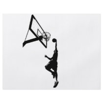Basketball Slam Dunk Silhouette Flyer Design