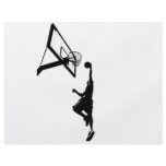 Basketball Slam Dunk Silhouette Flyer Design