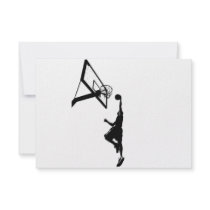 Basketball Slam Dunk Silhouette Personalized Announcement