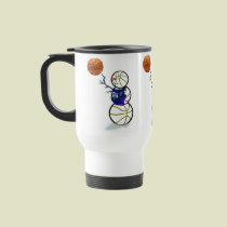 Basketball Snowman Christmas mugs