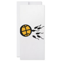 basketball sperm icon rack cards