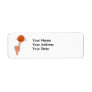basketball spin on finger graphic return address labels