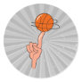 basketball spin on finger graphic sticker