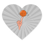 basketball spin on finger graphic stickers