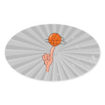 basketball spin on finger graphic sticker