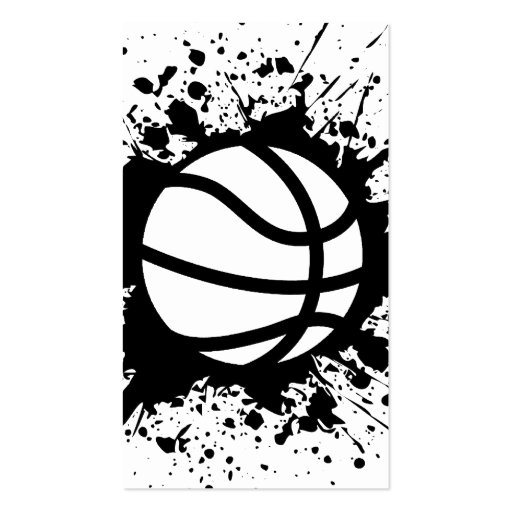 basketball splatz business card template (front side)