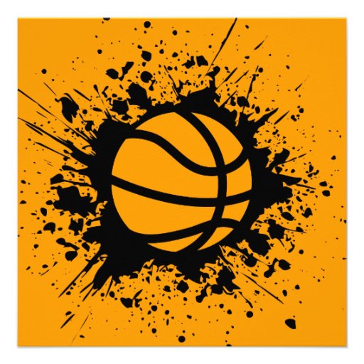 basketball splatz personalized invitation