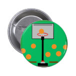 Basketball Sports Buttons